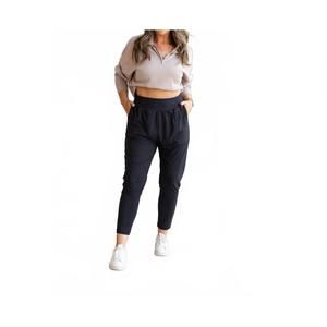 NEW JULIA ROSE annie casual harem jogger pants in black